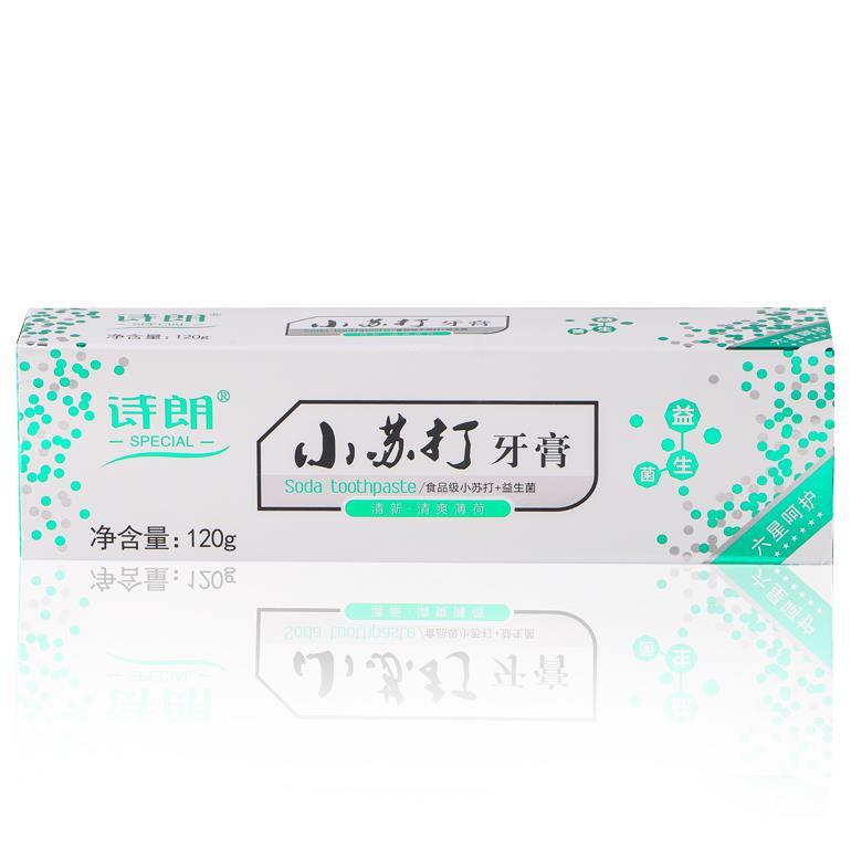 诗朗120g清爽薄荷小苏打牙膏